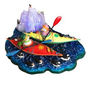 Lenox Kayaking with Friends Snowman Collection Birds Lynn Bywaters Figurine Ligh